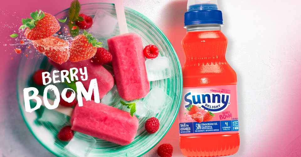 Las meriendas, con Sunny Delight Berry Boom